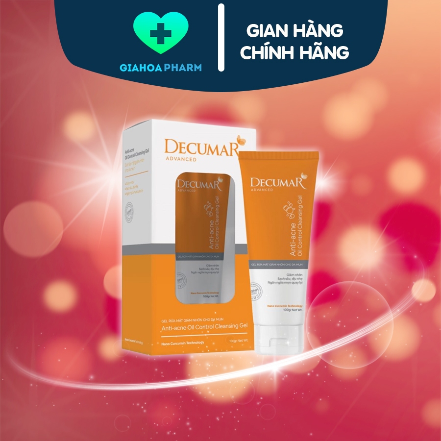 Gel rửa mặt giảm nhờn Decumar Advanced 100g