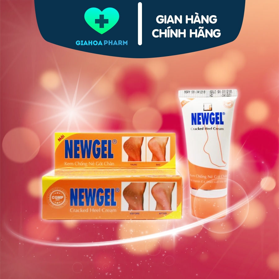 Kem chống nứt nẻ gót chân Newgel - Hộp 20g - Bôi làm mềm, giữ ẩm da tay, chân, chai sạn