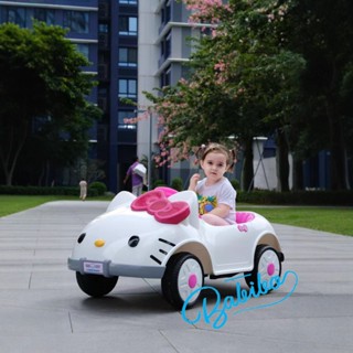 Xe Điện trẻ em, xe điện cho bé BABY Hello Kity màu Hồng có điều khiển từ xa- Babibokids