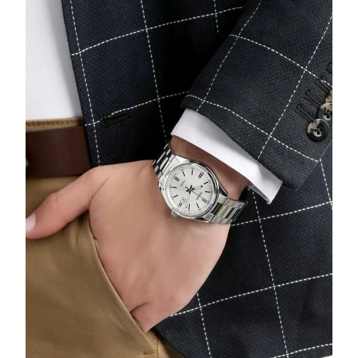 Đồng Hồ Nam Casio MTP-1302D-7A1VDF Mặt Trắng Dạ Quang Kính Khoáng 38.5mm Chống Nước Dây Kim Loại Không Gỉ Chính Hãng | BigBuy360 - bigbuy360.vn