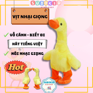  Vịt biết đi Vịt nhại giọng Vịt Linh Linh Biết vẫy cánh Và Nhại Giọng Nói sử dụng sạc Subokid 
