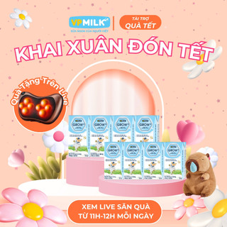   24 hộp 110ml  Sữa VPMIlk Grow+ Có Đường bé phát triển toàn diện thông minh 