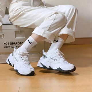 🔥Ảnh thật🔥 Giày sneaker m2k trắng gót đen