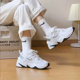 🔥Ảnh thật🔥 Giày sneaker m2k trắng gót đen