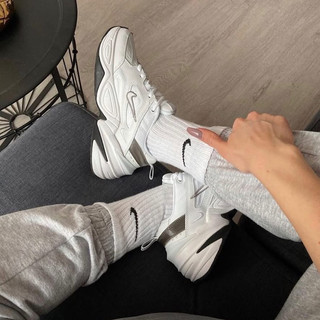 🔥Ảnh thật🔥 Giày sneaker m2k trắng gót đen