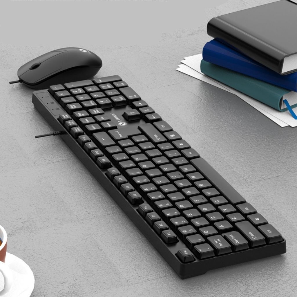 Bàn phím chuột t15 low profile keycap, phụ kiện văn phòng 24/7, bàn phím không phát ra tiếng ồn.