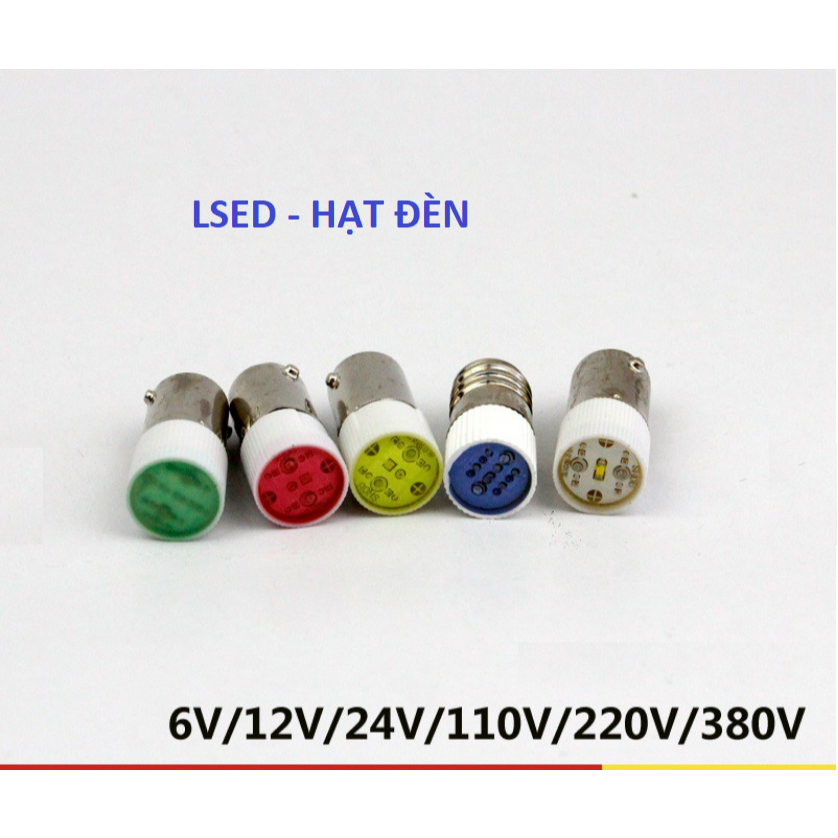 Bóng đèn LED thay thế đèn LSED IDEC Hạt đèn LED BA9S đuôi gài bóng Đèn E10