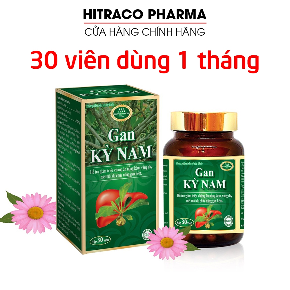Viên uống GAN KỲ NAM giúp bổ gan, giúp ăn ngon, giảm vàng da - 30 viên dùng 1 tháng