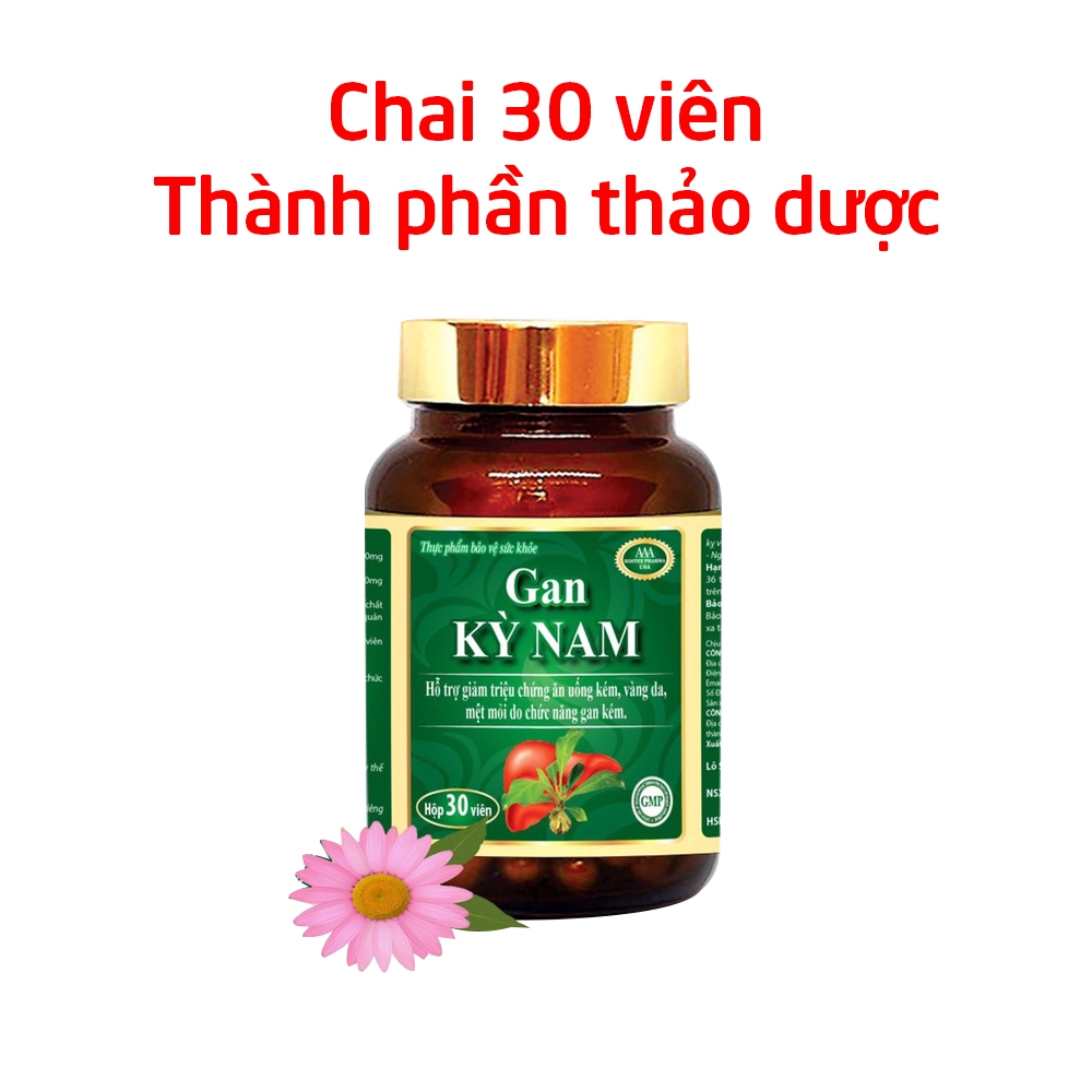 Viên uống GAN KỲ NAM giúp bổ gan, giúp ăn ngon, giảm vàng da - 30 viên dùng 1 tháng
