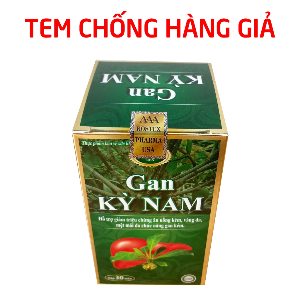 Viên uống GAN KỲ NAM giúp bổ gan, giúp ăn ngon, giảm vàng da - 30 viên dùng 1 tháng
