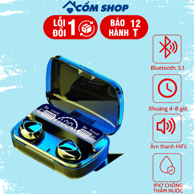Tai nghe Bluetooth M10 Chống Ồn Pin Trâu Âm Thanh Hay nghe nhạc hay