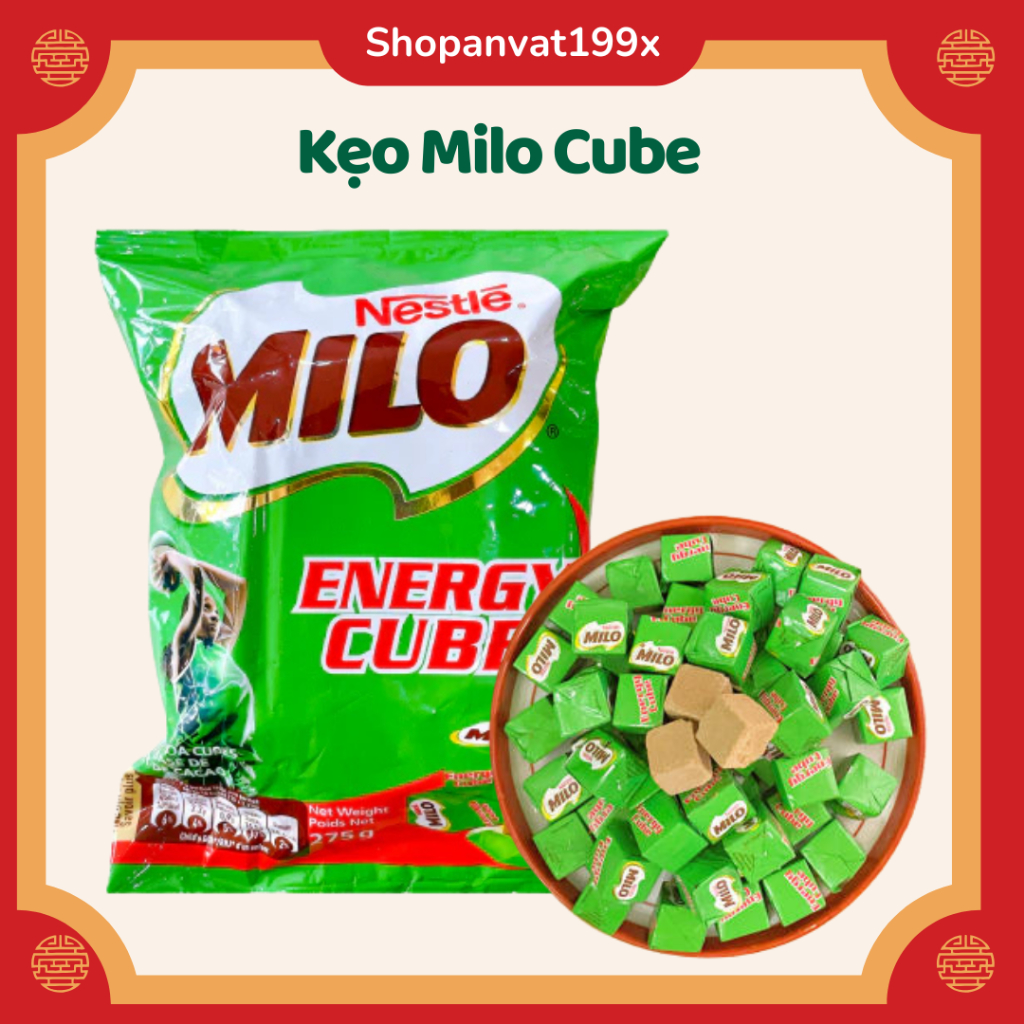 Kẹo Milo Cube Cacao Thái Lan ( 50 viên)  Kẹo Milo Energy Cube Thái Lan