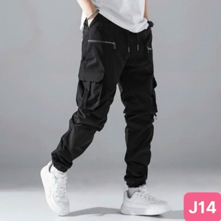 Quần jogger nam túi hộp bo chân màu đen không rách chất kaki co dãn 4 chiều baggy thể thao lưng thun HAVADO M25 mới
