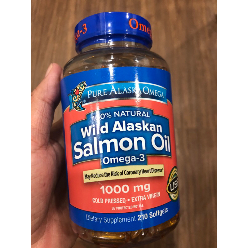 Dầu Cá Omega 3 Wild Alaskan Salmon Oil 1000mg Mỹ 210 viên