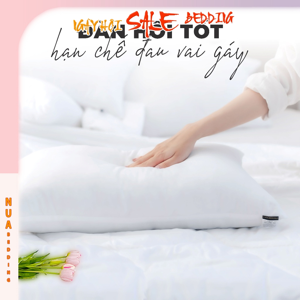 Ruột gối nằm bông gòn cao cấp ruột gối ôm 1000 gram ruột gối 50x70,45x65,35x50 có khóa (1 chiếc)