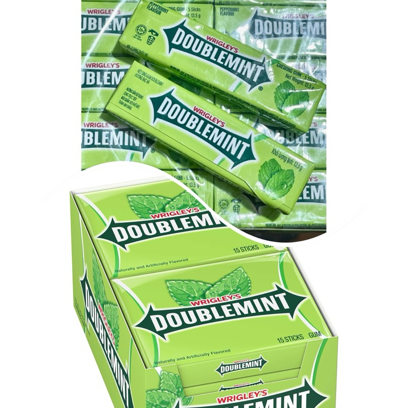 KẸO SINGUM DOUBLEMINT VỈ VÀ THANH THE MÁT CỰC NGON