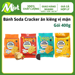 [Chính Hãng] Bánh quy lạt Soda Cracker ăn kiêng KHÔNG ĐƯỜNG_Gói 400g [Date New]. Shop Mint Mint.