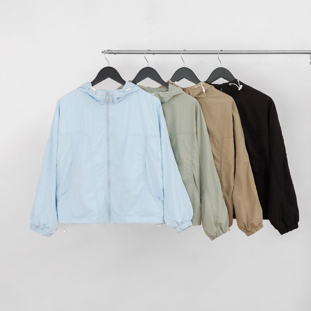 Áo Khoác Gió Nữ Lucie Chống Nắng Chống Mưa Thoáng Mát - Phong Cách Hàn Quốc Thanh Lịch, Mát Mẻ Suốt Ngày - Chống tia UV | BigBuy360 - bigbuy360.vn