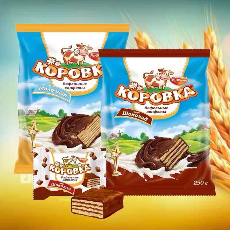 Bánh Xốp Bò Kopobka Socola/Vani của Nga 500g