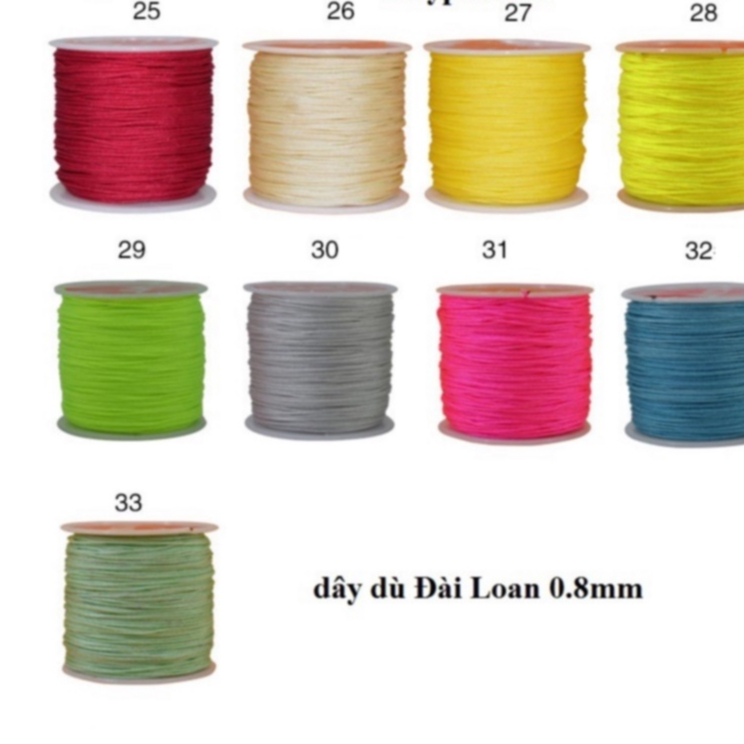 Cuộn 50m dây dù , dây ngọc size 0.8mm (#72)