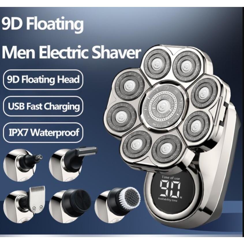 Tông đơ, Cắt Tóc,Cạo Trọc, Cạo Trọc Đa Năng SHAVER 6 IN 1 GROOMING KIT 9D