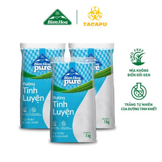 Combo 3 Túi Đường Cát Trắng Pure Biên Hòa 1kg - TACAPU