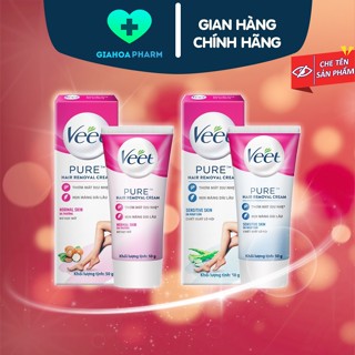  Kem tẩy lông Veet Pure   Silk Fresh cho da thường   nhạy cảm dưỡng ẩm da  Wax lông nách tay chân vùng kín bikini  