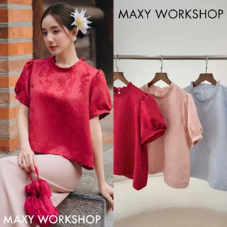 Áo cổ bèo nữ tay phồng Thanh Sương Maxy Workshop Mẫu Tết 2025