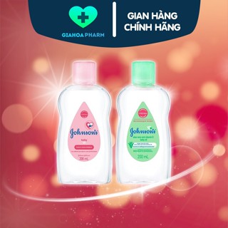   CHÍNH HÃNG  Dầu mát xa dưỡng ẩm cho bé Johnson's baby oil pink massage body cơ thể trẻ em người lớn không nhờn rít 