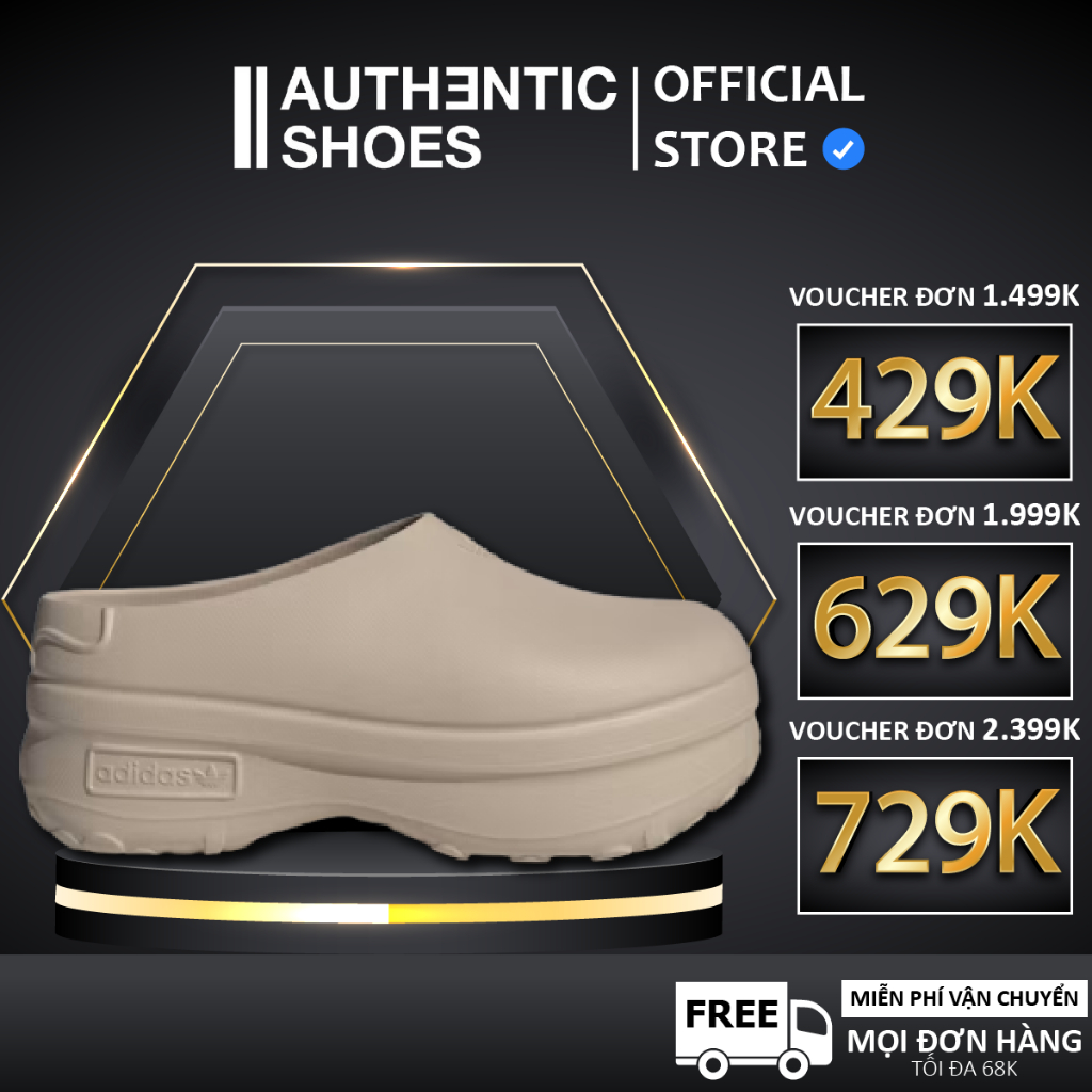 [ CHÍNH HÃNG ] Giày AdiFOM Stan Smith Mule 'Wonder Taupe' IE7052 ♡ Authentic Shoes