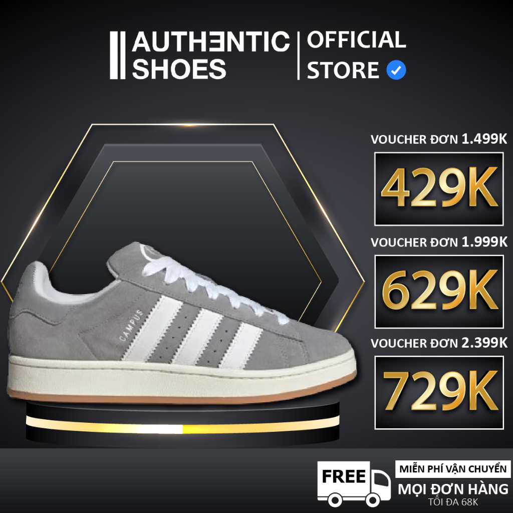 [ CHÍNH HÃNG ] Giày Adidas Campus 00s 'Grey White' HQ8707 ♡ Authentic Shoes