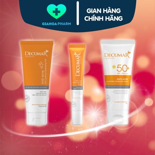 Decumar Advanced - Gel ngừa mụn, thâm, gel rửa mặt giảm nhờn, kem chống nắng [Decuma / Dercuma / Dercumar / Dercuma]