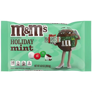 TÚI KẸO SOCOLA SỮA NHÂN BẠC HÀ M&M'S Milk Chocolate Red & Green - MINT Candy, 283,5g (10 oz)