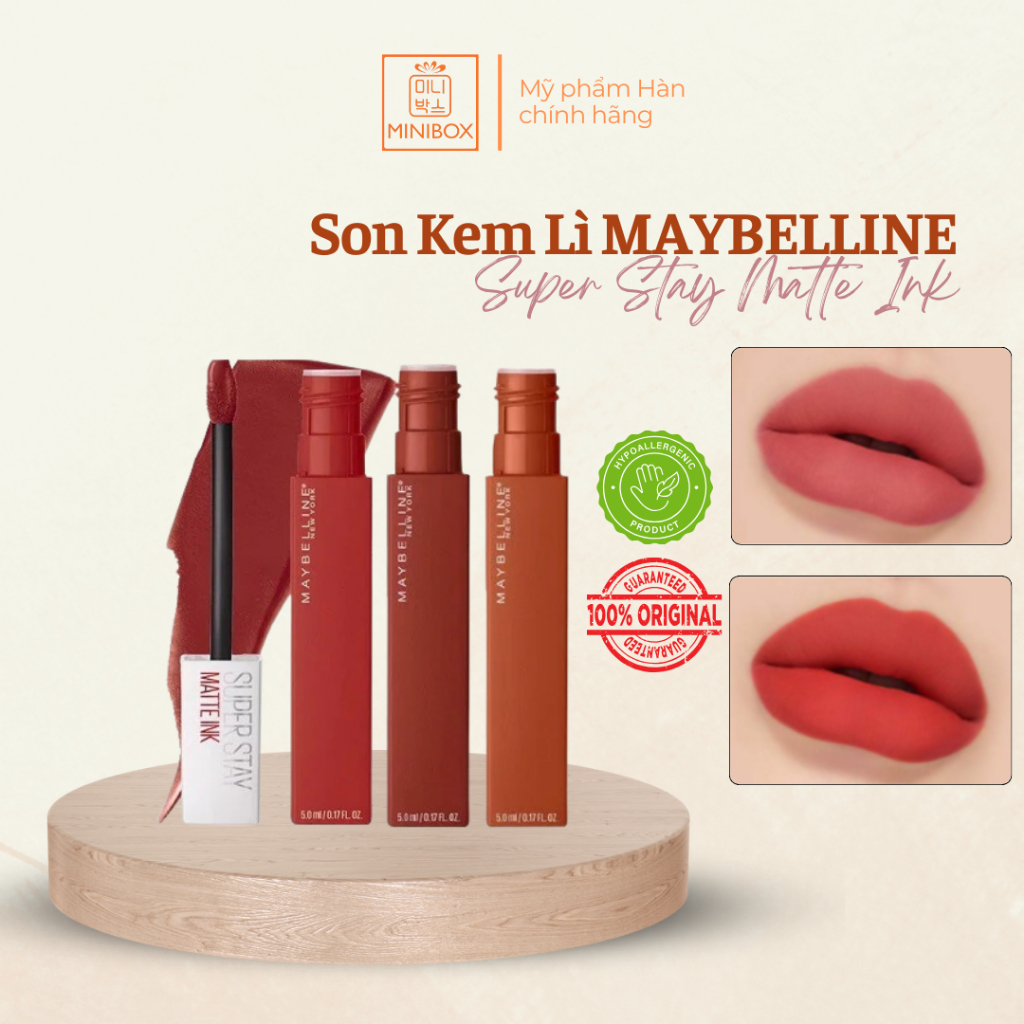 Son kem lì Maybelline SuperStay Matte Ink | Màu #Voyager  #Pioneer