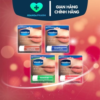  Sáp Vaseline Lip Therapy dạng thỏi son dưỡng môi ẩm mềm giảm khô nứt dùng như son lót giúp son bám màu  Stick  4.8g 