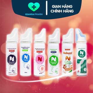 Nebusal - Dung dịch xịt vệ sinh mũi, nghẹt mũi, sổ mũi, vệ sinh tai (Đẳng trương, ưu trương, nhược trương, húng chanh)