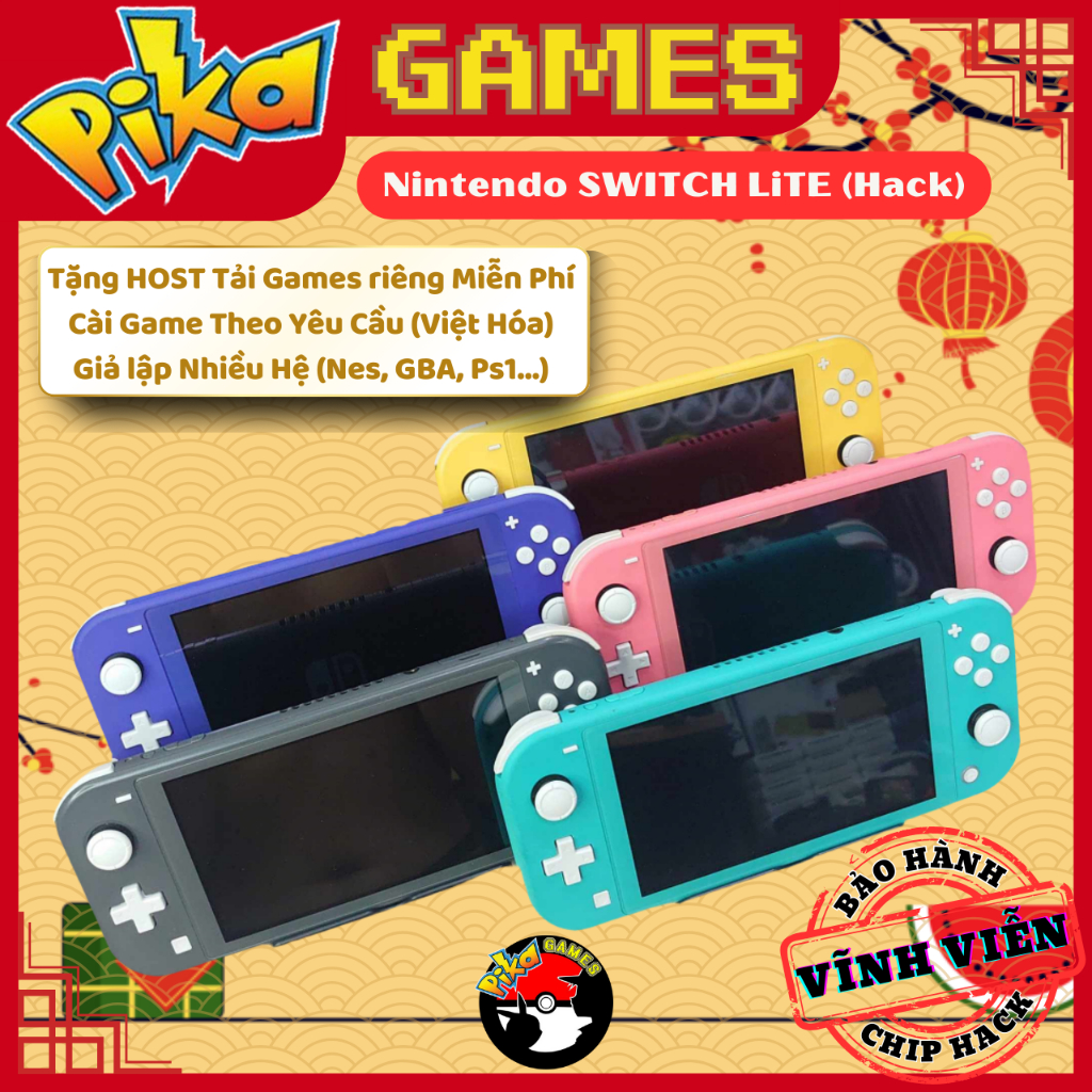 Máy Games Nintendo Switch Lite - V1 - V2 - Oled (Hắc Ám Cài Sẵn Nhiều Games, BẢO HÀNH TRỌN ĐỜI).