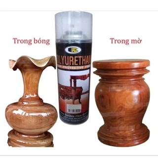 Sơn xịt bóng gỗ đa năng Pu Polyurethane Bosny chính hãng Thailan