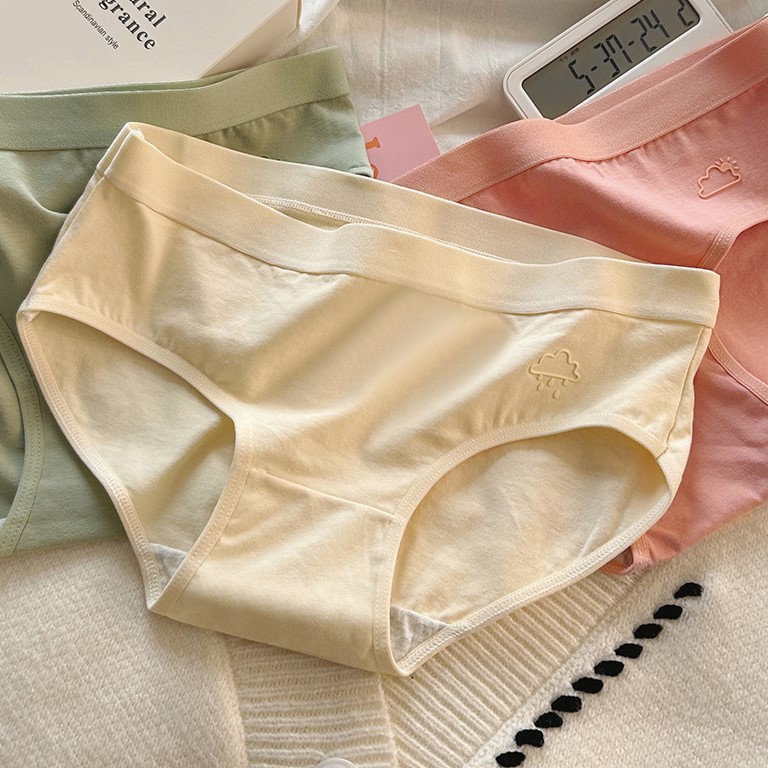 Set 5 Quần lót nữ cotton trơn thoáng khí Empress, Combo 5 Quần chip nữ co giãn kháng khuẩn 141 | BigBuy360 - bigbuy360.vn
