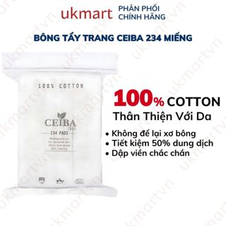 Bông Tẩy Trang Ceiba Tree Siêu Mềm Mịn Không Xơ Bông 234 miếng