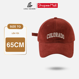 Mũ nón lưỡi trai Colorado LOULI SAIGON form to cứng, vải kaki dành cho nam nữ đầu to M78