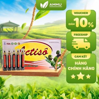  Cao ống atiso Đà Lạt Ammu giúp giải độc gan thanh lọc cơ thể tăng cường chức năng gan Hộp 10 ống 