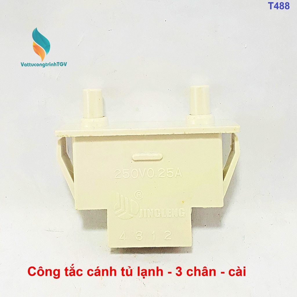 Công tắc cánh cửa tủ lạnh đôi chân cài loại 3 chân - 4 chân