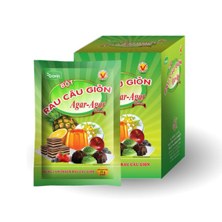 1 Hộp Bột rau câu Giòn Hoàng Yến ( 10 gói x 25g )