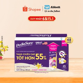 Thùng 48 Hộp Sữa nước Pediasure Vani 180ml/hộp