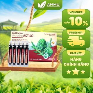  Cao Ống Uống Atiso Giúp Cải Thiện Chức Năng Gan Mát Gan Thanh Nhiệt Giảm Đác Động Rượu Bia Ammu Lado Hộp 10 Ống 