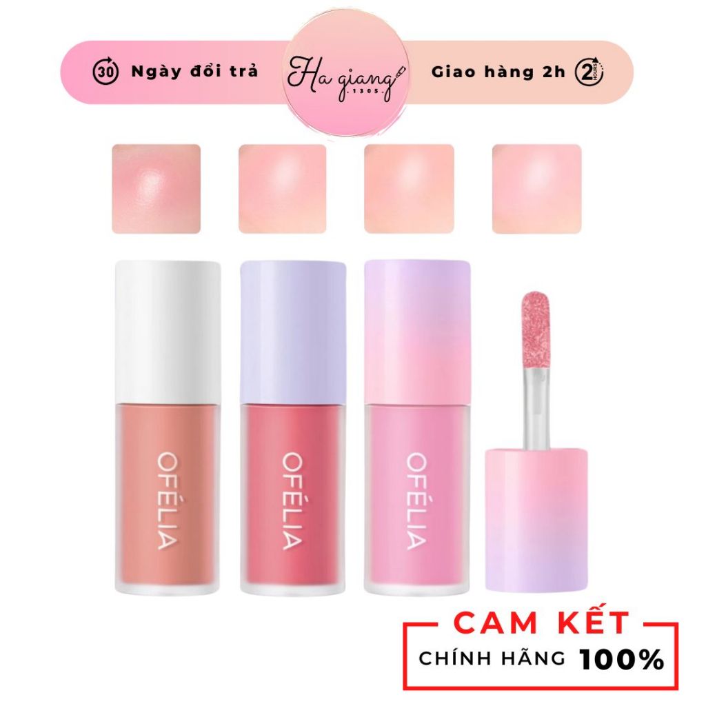 Má Hồng Dạng Kem OFÉLIA Lolli Liquid Blush - Ofelia Cho Đôi Má Ửng Hồng, Bền Màu 12 Tiếng