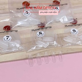 Móng úp vuông lẻ size HSM từ 5-9, gói 50 móng