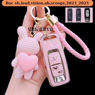 Bọc Khóa Smartkey Thông Minh Xe Máy Vision,Lead,Sh,Ab,Scoopy Đời Mới 2023_2025.Ốp Chìa Khóa Xe Máy Honda Bảo Vệ Chìa