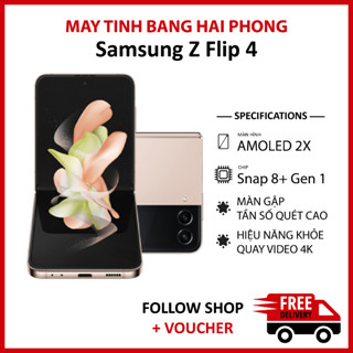 Điện thoại Samsung Galaxy Z Flip 4 RAM 8/128GB chip Snapdragon 8+ Gen 1 màn Dynamic AMOLED 2X 120Hz